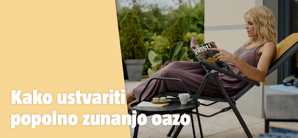 Udoben ležalnik za prijetne poletne dni