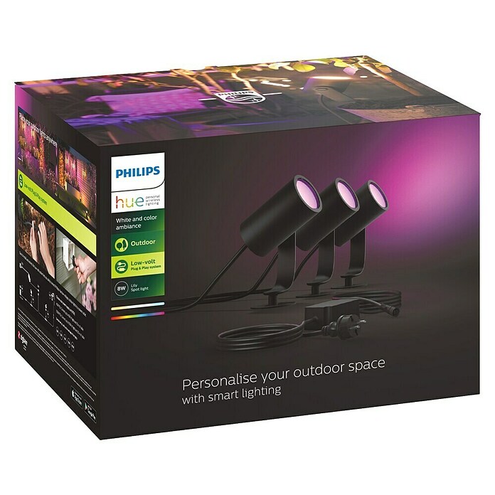 Philips Hue Ledverlichting, set (8 W, Lichtkleur: Wit, Dimbaar)