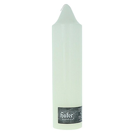 Hofer Wohnlicht Stumpenkerze (Ø x H: 8 x 30 cm, Elfenbein)