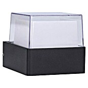 Green Tech Zidna LED svjetiljka Saturn  (5 W, D x Š x V: 90 x 105 x 85 mm, Crna, Topla bijela) | BAUHAUS