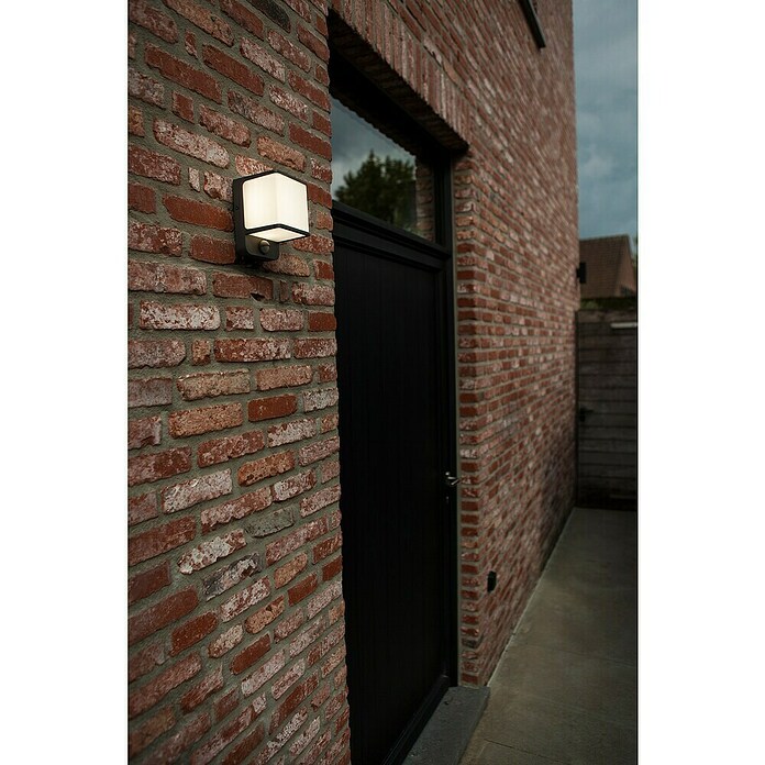 Lutec Doblo LED vanjska svjetiljka sa senzorom pokreta  (14 W, D x Š x V: 10,3 x 11 x 146 cm, Antracit) | BAUHAUS