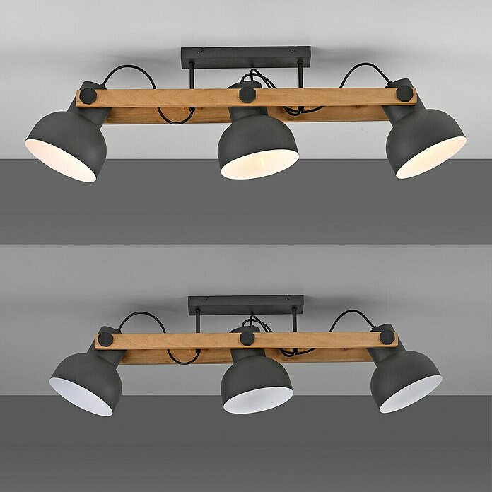 Just Light Regleta CUP 2.0 (60 W, Negro, E27) | BAUHAUS