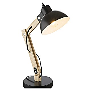 Lámpara de sobremesa (40 W, L x An x Al: 31 x 16 x 42,5 cm, Madera brillante, E27)