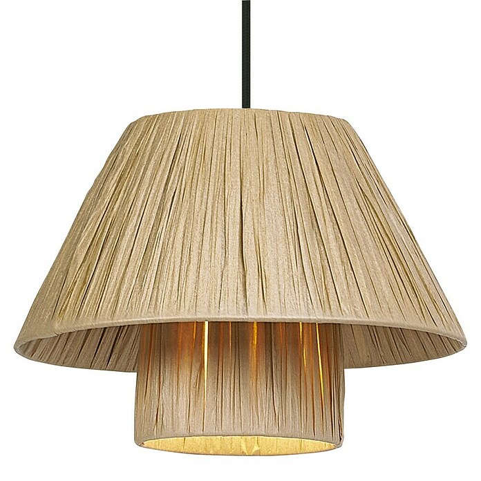 Ledvance Lámpara colgante redonda Hut (6 W, Ø x Al: 28 x 120 cm, Beige, E27) | BAUHAUS