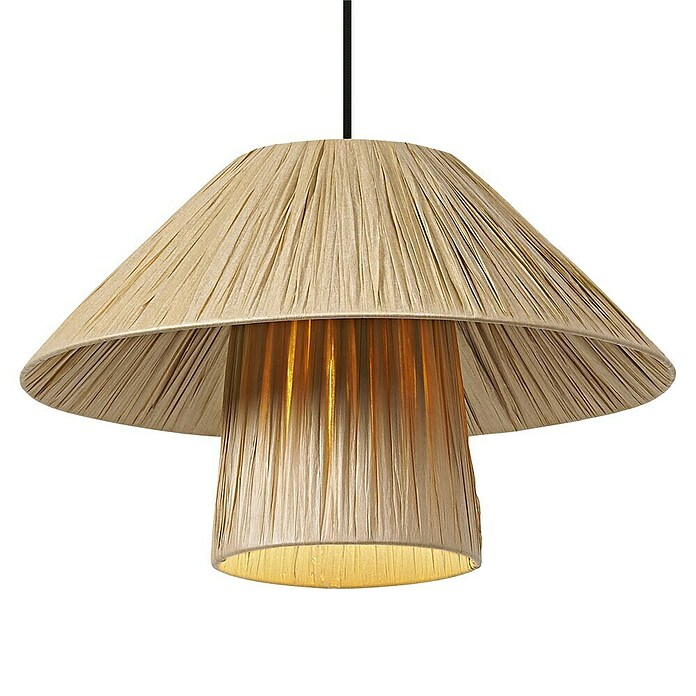 Ledvance Lámpara colgante redonda Hut (6 W, Ø x Al: 40 x 120 cm, Beige, E27) | BAUHAUS