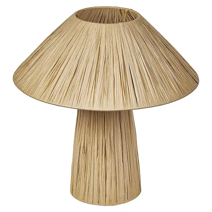 Ledvance Lámpara de sobremesa Hut - 6 W, Ø x Al: 40 x 40,5 cm, Beige - Elegante lámpara de mesa con pantalla beige y base a juego, perfecta para añadir toques de estilo a cualquier habitación.