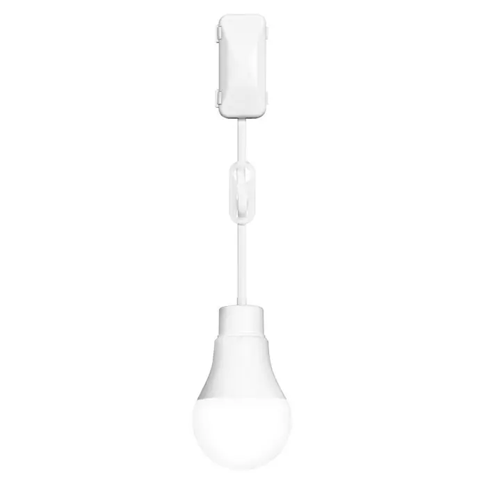 Osram Bombilla LED Renovation - 10 W, 1 ud. - Luz LED redonda blanca con una cubierta cuadrada en la parte superior y una varilla que conecta la luz a la cubierta.
