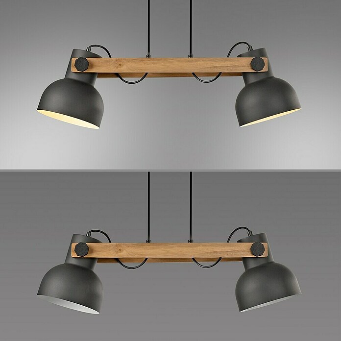 Just Light Lámpara colgante CUP 2.0 (60 W, Negro, E27, 2 ud.) | BAUHAUS