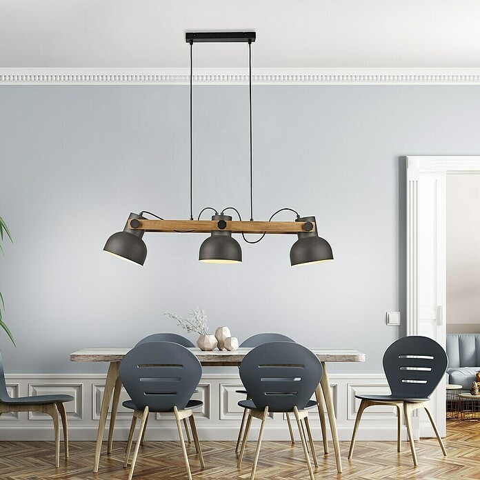 Just Light Lámpara colgante CUP 2.0 (60 W, Negro, 3 ud.) | BAUHAUS