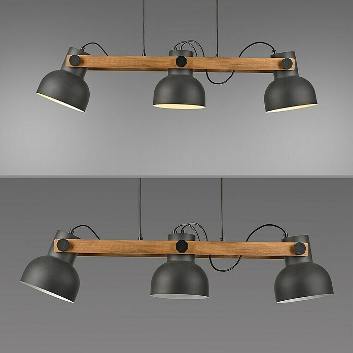 Just Light Lámpara colgante CUP 2.0 (60 W, Negro, 3 ud.) | BAUHAUS