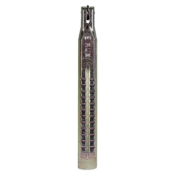 Rubi Rodel de corte de recambio - Diámetro: 8 mm - Primer plano de un anclaje de pared de cavidad de zinc, un dispositivo de fijación para paneles de yeso.