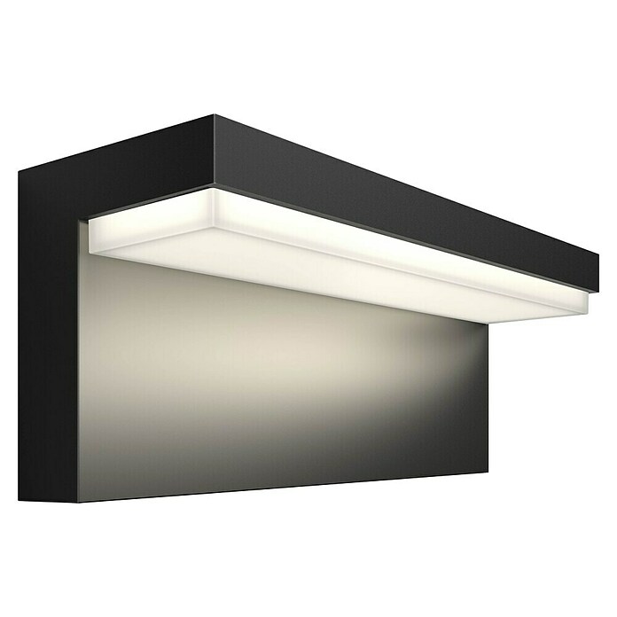 Philips Hue LED-Außenwandleuchte (1-flammig, 13,5 W, Lichtfarbe: RGBW, IP44, Schwarz)