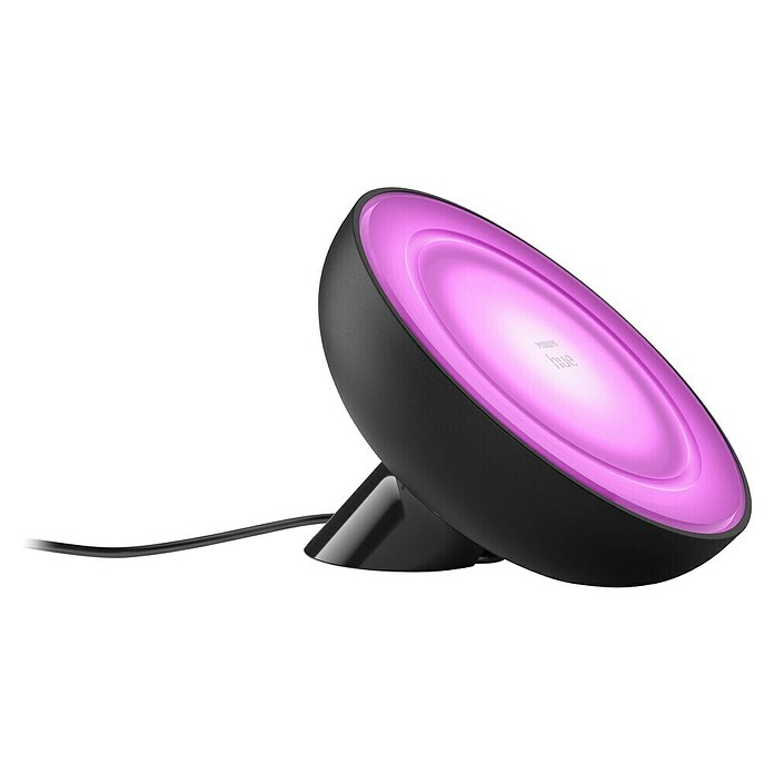 Philips Hue Led-tafellamp White and color ambience (7 W, l x b x h: 12,6 x 12,9 x 10,1 cm, Zwart, RGB) | BAUHAUS