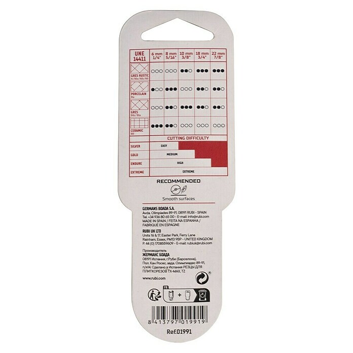 Rubi Rodel de corte de recambio Sllver Plus (10 mm, 10 ud.) | BAUHAUS