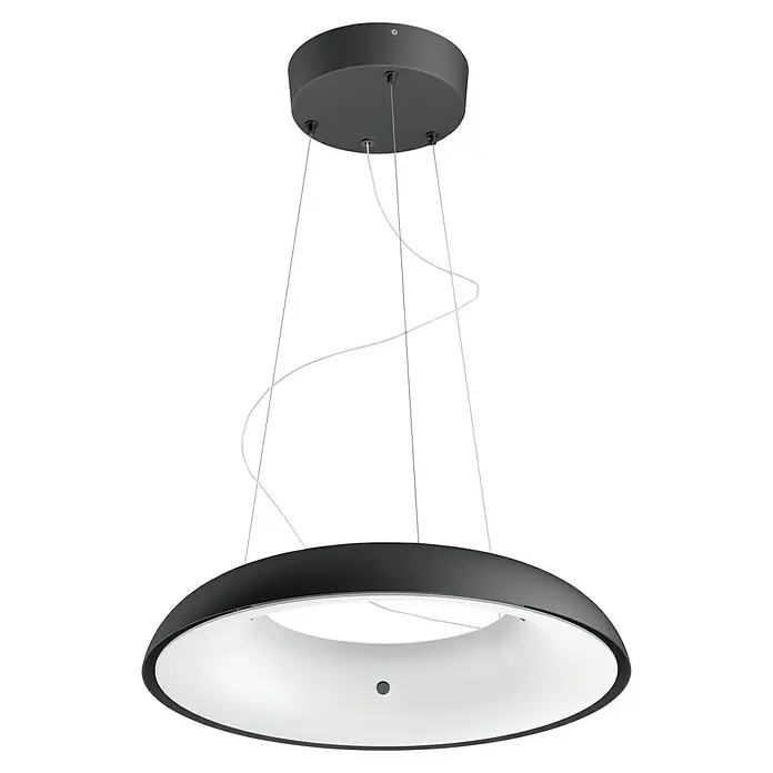 Philips Hue LED-Pendelleuchte rund White Ambience Amaze - 25 W, Ø x H: 43,4 x 150 cm, Schwarz - Elegante Pendelleuchte in Schwarz und Weiß. Das moderne Design macht sie zu einem Blickfang in jedem Raum.