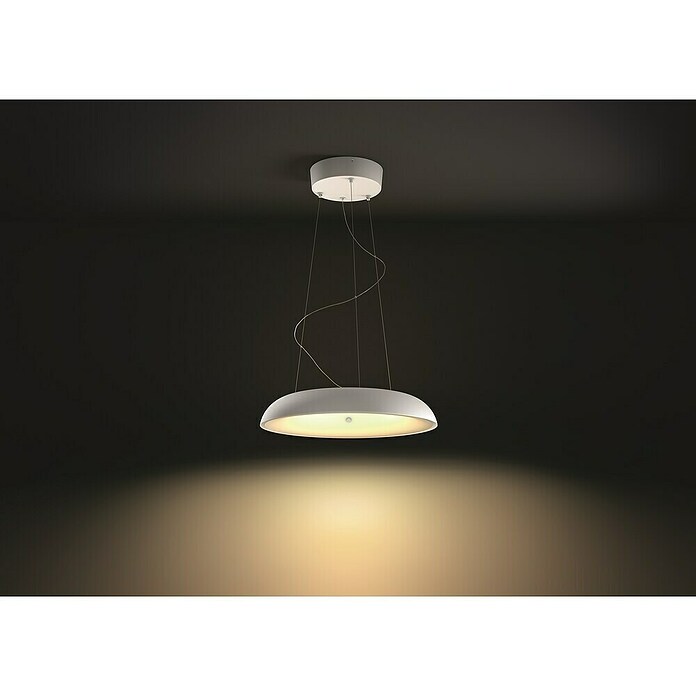 Philips Hue Lámpara colgante LED redonda Amaze (25 W, Ø x Al: 43,4 x 150 cm, Blanco, Blanco) | BAUHAUS