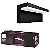 Philips Hue LED-Außenwandleuchte (1-flammig, 13,5 W, Lichtfarbe: RGBW, IP44, Schwarz)