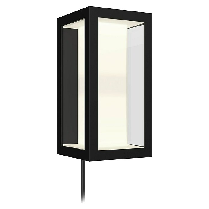 Philips Hue Impress LED-Wandleuchte (16 W, L x B x H: 14,1 x 12 x 24 cm, Schwarz, RGBW) | BAUHAUS