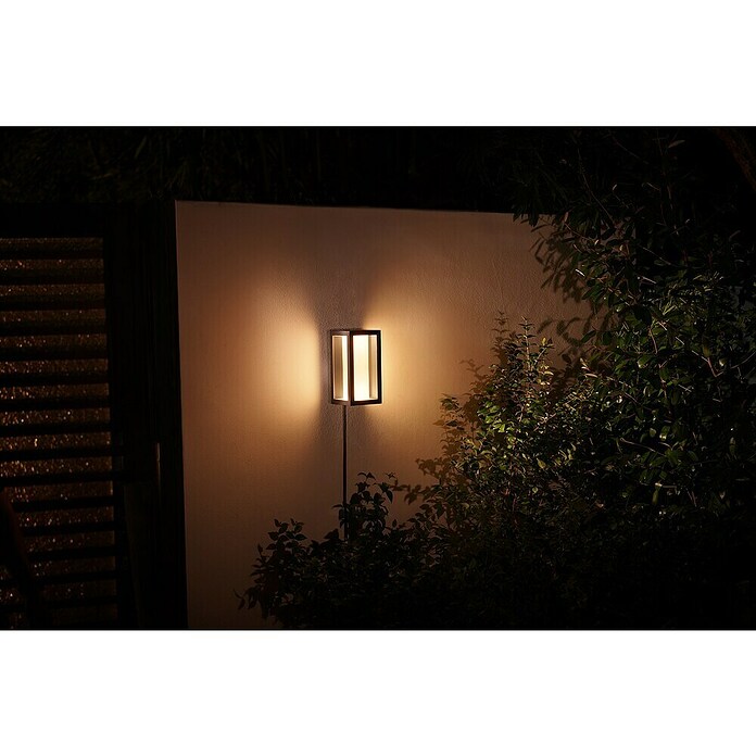 Philips Hue Impress LED-Wandleuchte (16 W, L x B x H: 14,1 x 12 x 24 cm, Schwarz, RGBW) | BAUHAUS