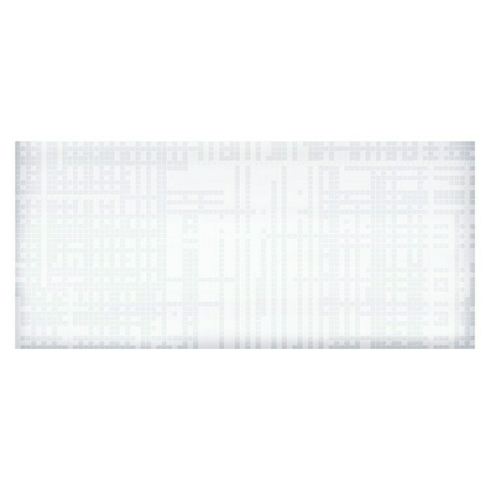 Wandfliese (25 x 55 cm, Weiß, Glasiert)
