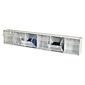 Organizador con gavetas extraíbles (Número de compartimentos: 6, Transparente)