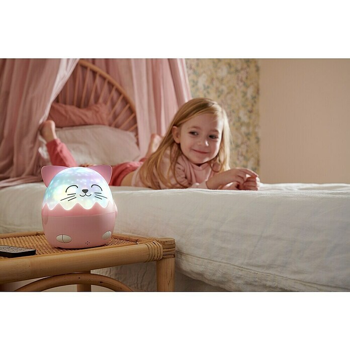 Lámpara de sobremesa LED Mía Gato (Rosa, RGBW) | BAUHAUS