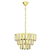 Eglo Lámpara colgante redonda Erseka (40 W, Ø x Al: 38,5 x 130 cm, Oro, E14) | BAUHAUS