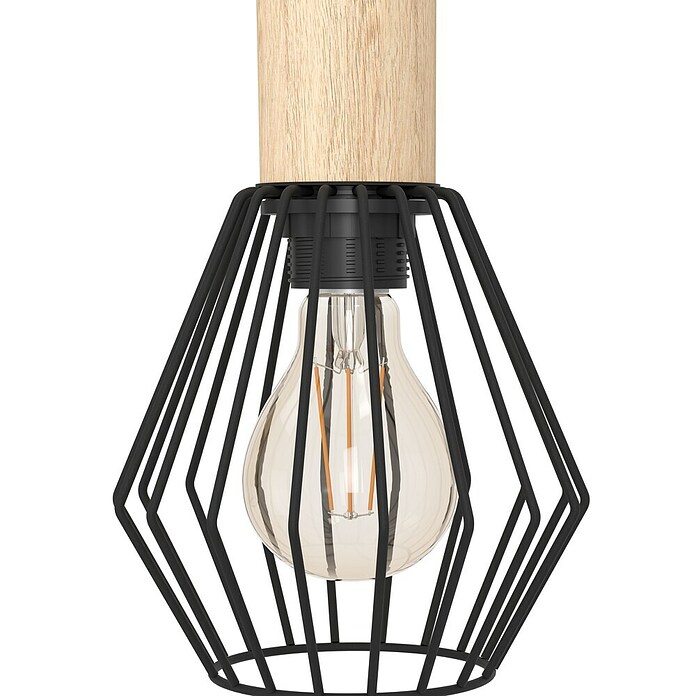 Eglo Lámpara colgante Palmorla (60 W, L x An x Al: 76 x 16 x 110 cm, Negro, E27) | BAUHAUS