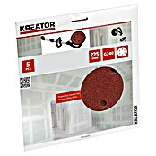 Set de hojas de lija (Diámetro: 225 mm, 5 uds., Granulación: 240)