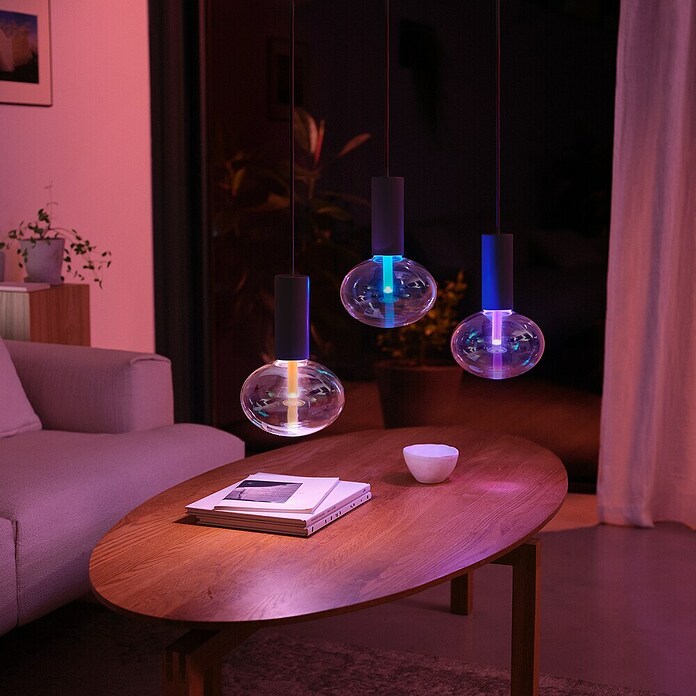 Philips Hue Smart-LED-Lampe Waca Lightguide Ellipse (E27, Dimmbar, RGBW, 500 lm, 6,8 W, 1 Stk.) | BAUHAUS