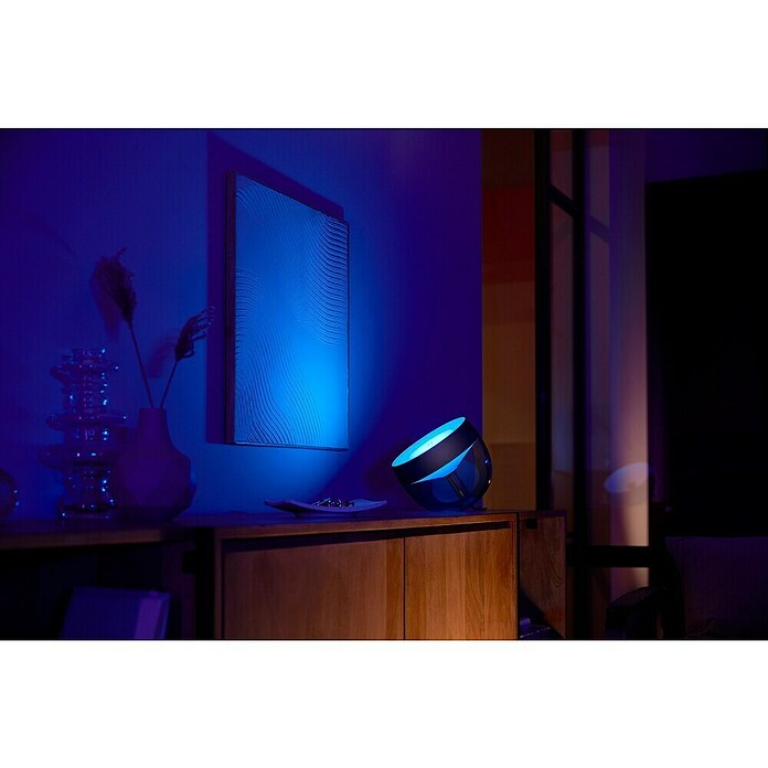 Philips Hue Led-tafellamp Iris (Zwart, Hoogte: 19,4 cm) | BAUHAUS