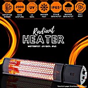Starlyf Wandheizstrahler Radiant Heater (2.000 W, IP65, Außen, Schwarz) | BAUHAUS