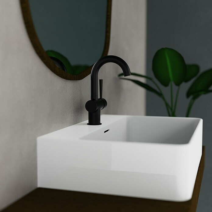 Camargue Waschtischarmatur Merida (Schwarz, Matt) | BAUHAUS