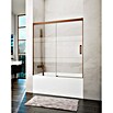 GME Mampara para bañera Basic (An x Al: 165 x 150 cm, Vidrio serigrafiado, Cobre) | BAUHAUS