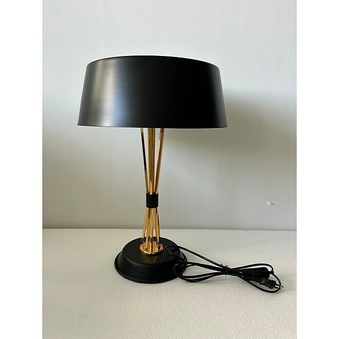 Lámpara de sobremesa (120 W, L x An x Al: 35 x 35 x 56 cm, Negro, E14) | BAUHAUS