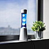 Lámpara de sobremesa decorativa lava mini (25 W, L x An x Al: 9 x 9 x 30 cm, Blanco, Azul) | BAUHAUS
