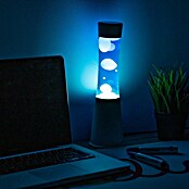 Lámpara de sobremesa decorativa lava mini (25 W, L x An x Al: 9 x 9 x 30 cm, Blanco, Azul) | BAUHAUS