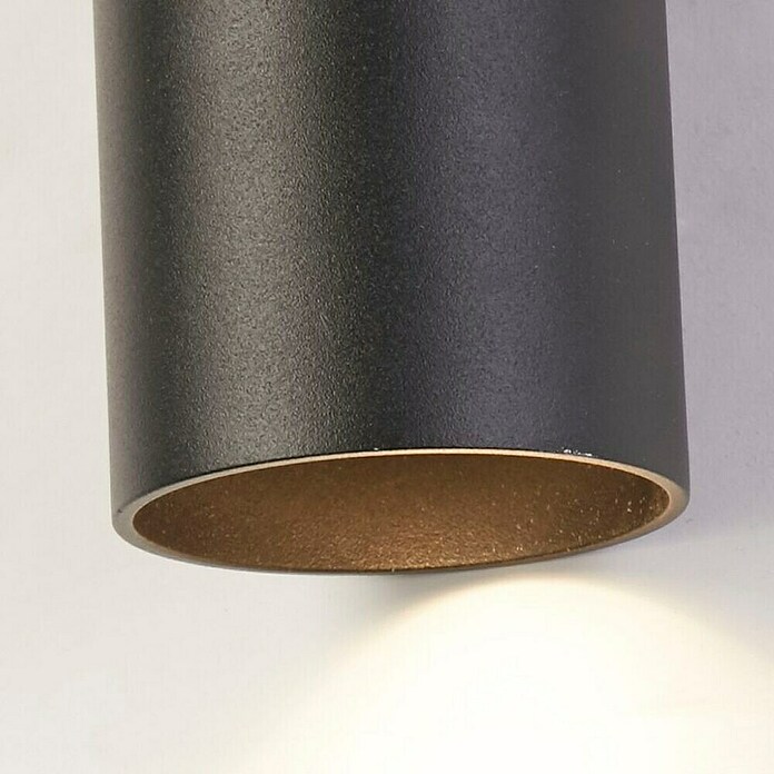 Searchlight Wandlamp Cylinder Up & Down Light (Zwart, GU10, Ø x h: 6,5 x 20 cm) | BAUHAUS
