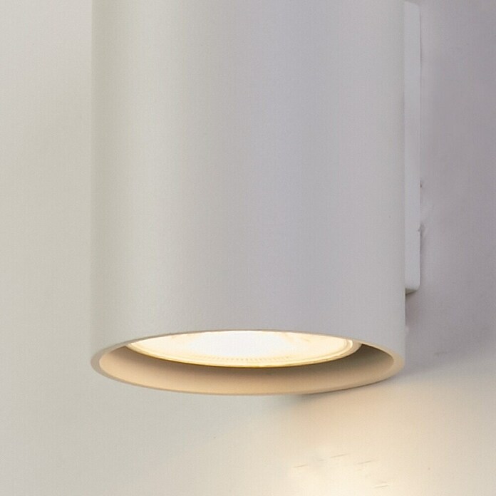 Searchlight Wandlamp Cylinder Down Light (Wit, GU10, Ø x h: 6,5 x 14 cm) | BAUHAUS