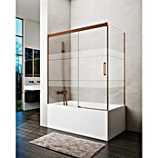 GME Mampara para bañera Basic (L x An x Al: 75 x 170 x 150 cm, Vidrio serigrafiado, Cobre) | BAUHAUS