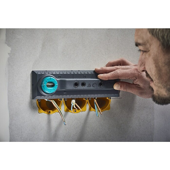 Wolfcraft Plantilla de perforación (Específico para: Instalación de cajetines eléctricos en ladrillo) | BAUHAUS