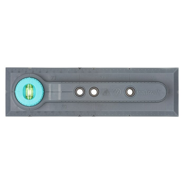 Wolfcraft Plantilla de perforación (Específico para: Instalación de cajetines eléctricos en ladrillo) | BAUHAUS