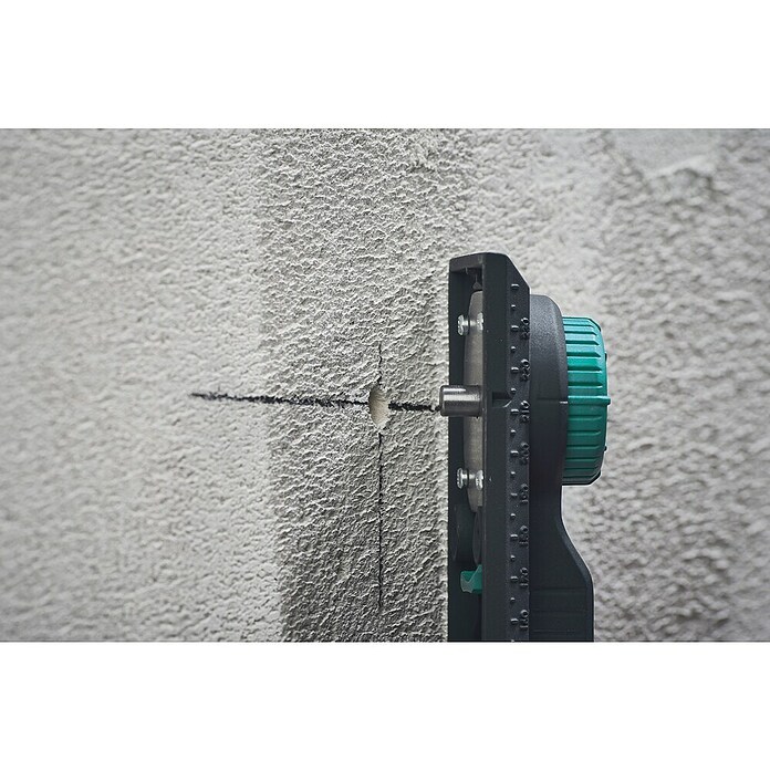 Wolfcraft Plantilla de perforación (Específico para: Instalación de cajetines eléctricos en ladrillo) | BAUHAUS