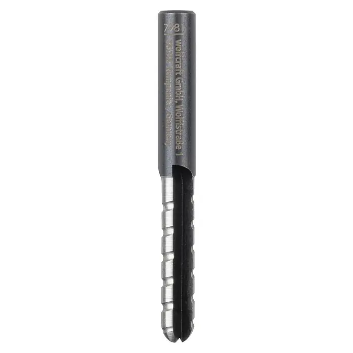 Wolfcraft Fräsbohrer - Durchmesser: 8 mm, Länge: 70 mm - Der Wolfcraft HSS-Nutfräser mit einem Durchmesser von 8 mm, ideal für präzise Holzbearbeitung, ermöglicht saubere und exakte Fräsungen.