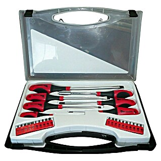 Set de destornilladores y 20 puntas (7 pzs.)
