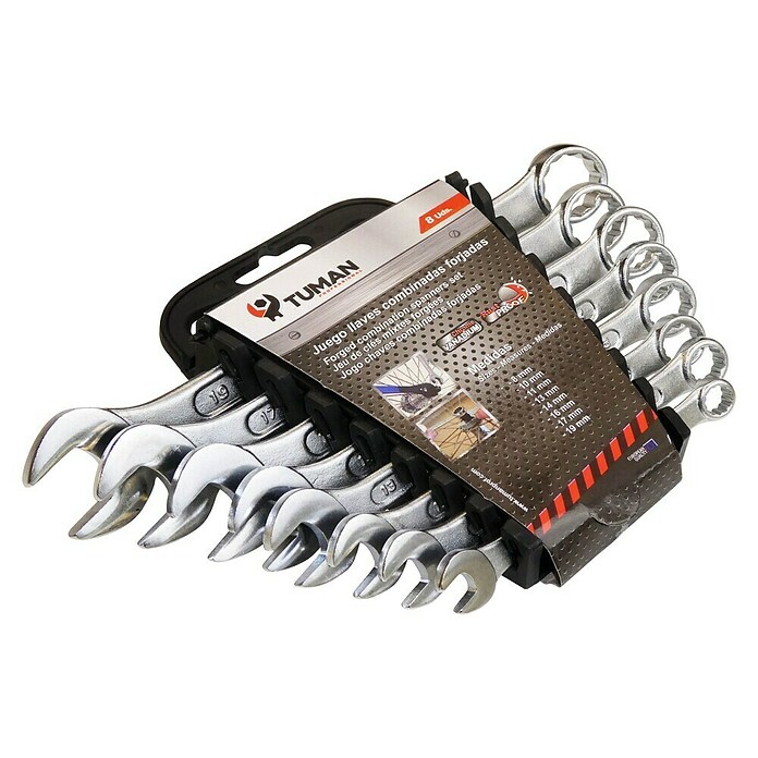 Bresme-Tuman – Juego 8 llaves combinadas forjadas.