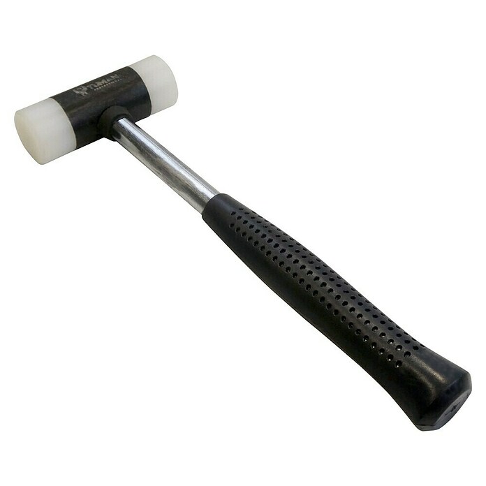 Martillo con cabeza de goma y PVC con mango de metal (Dureza media)