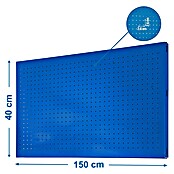 Simonrack Simonwork Panel perforado (An x Al: 40 x 150 cm, Azul)