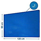 Simonrack Simonwork Panel perforado (An x Al: 60 x 120 cm, Azul)