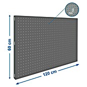 Simonrack Simonwork Panel perforado (An x Al: 60 x 120 cm, Gris)